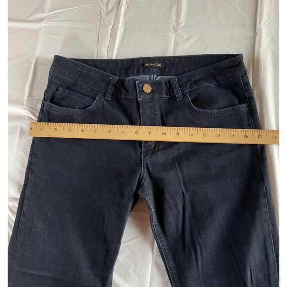 Massimo Dutti Womens Dark Wash Flared Jeans Size 8 - Picture 10 of 11